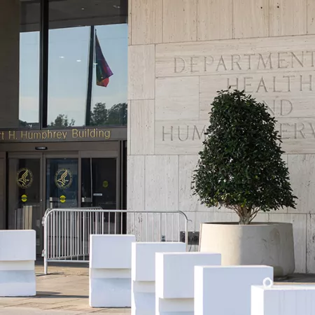 Exterior of Department of Health and Human Services building