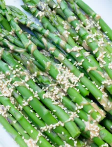 Asparagus with Tahini Sauce