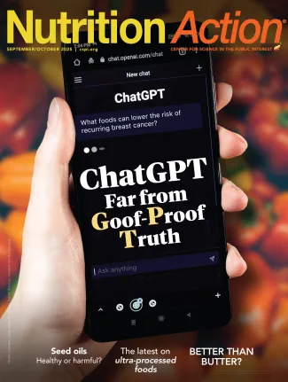 cover of september/october issue with hand holding a smart phone