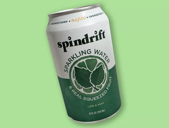 can of Spindrift nojito sparkling water