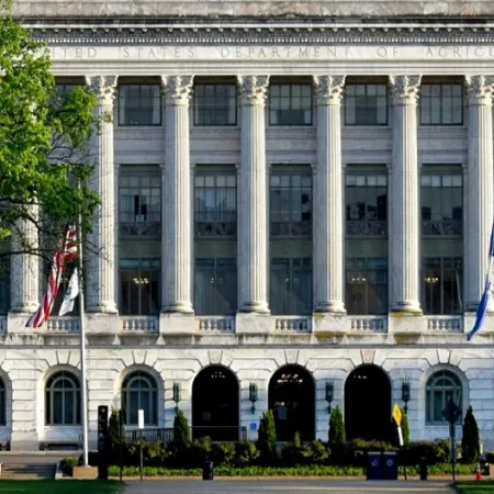 Façade of USDA building