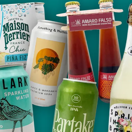collage of non-alcoholic fun drinks